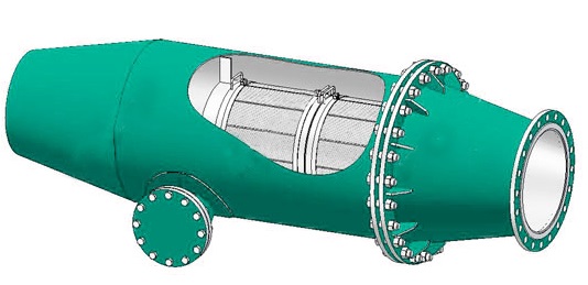 Грязевик горизонтальный ТС-566.00.000-14, DN 1200 PN 1,6 МПа, материал корпуса - сталь 20, ТУ 25.30.12-001-12837507-2017
