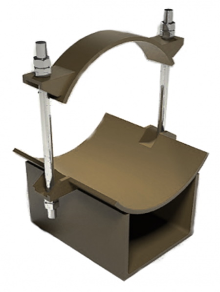 Опора скользящая бугельная 1020-Ст. 3 Н=100 ТС-627.00.000-72, Серия 5.903-13 Выпуск 8-95