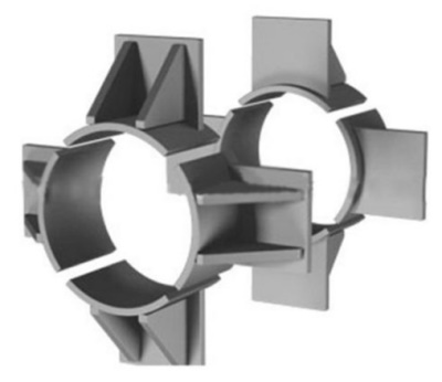 Опора неподвижная лобовая четырехупорная усиленная Т7.09 426, Ст. 3, серия 4.903-10